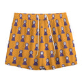 Halloween Grim Reaper Pattern Print Mesh Shorts