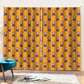 Halloween Grim Reaper Pattern Print Pencil Pleat Curtains