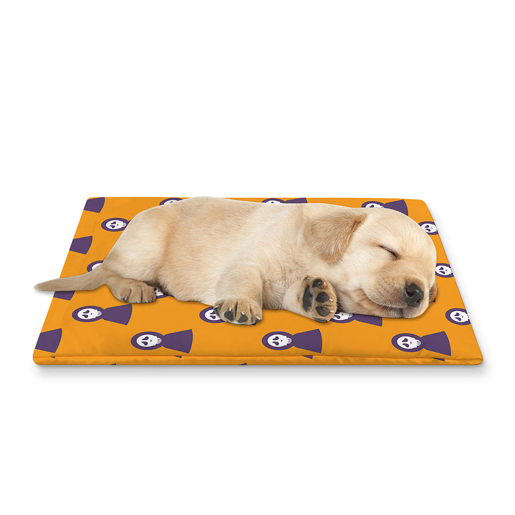 Halloween Grim Reaper Pattern Print Pet Cooling Mat Cover