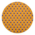 Halloween Grim Reaper Pattern Print Round Blanket