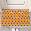 Halloween Grim Reaper Pattern Print Rubber Doormat