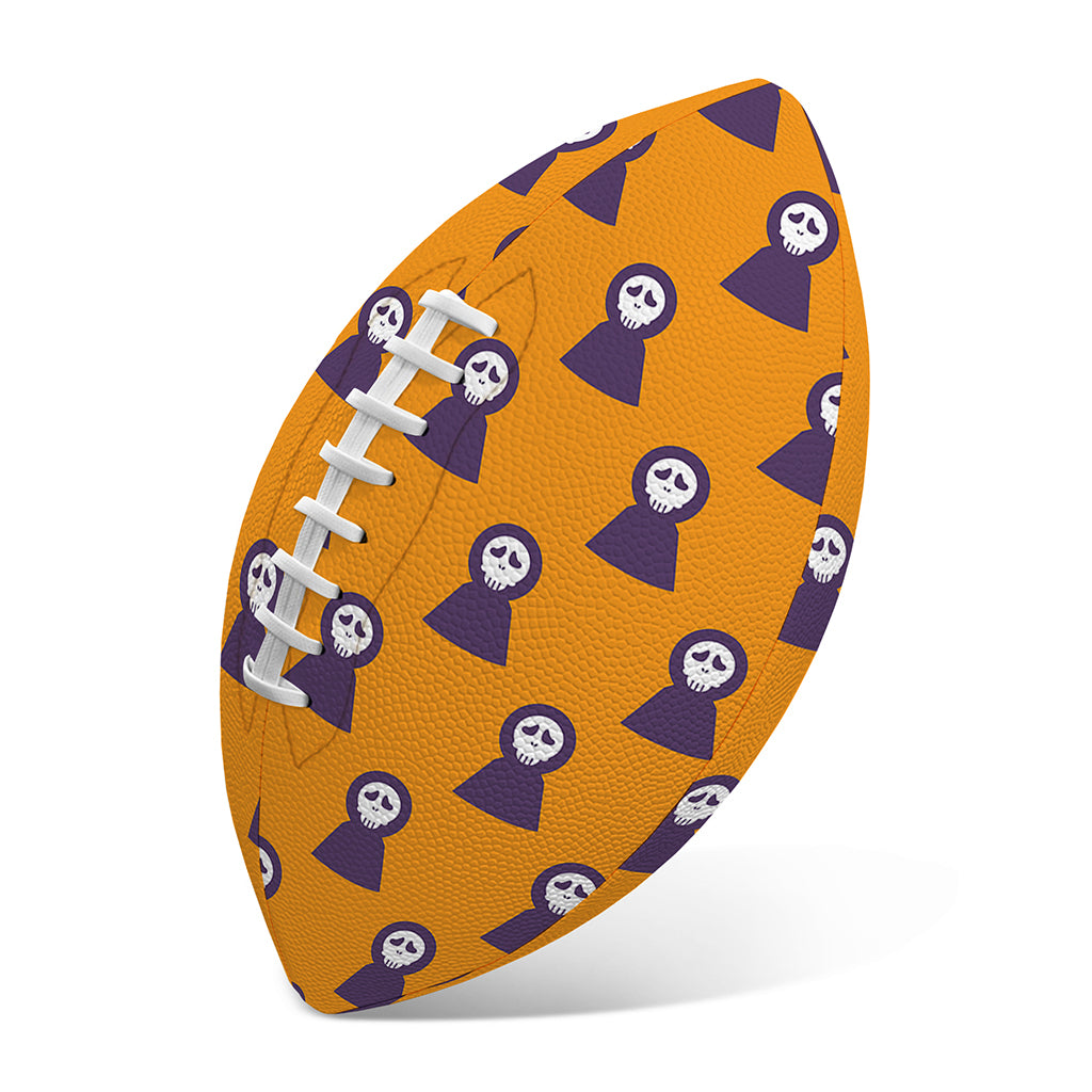 Halloween Grim Reaper Pattern Print Rugby Ball