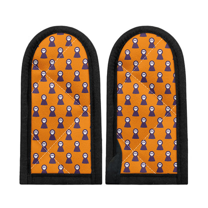 Halloween Grim Reaper Pattern Print Skillet Handle Cover
