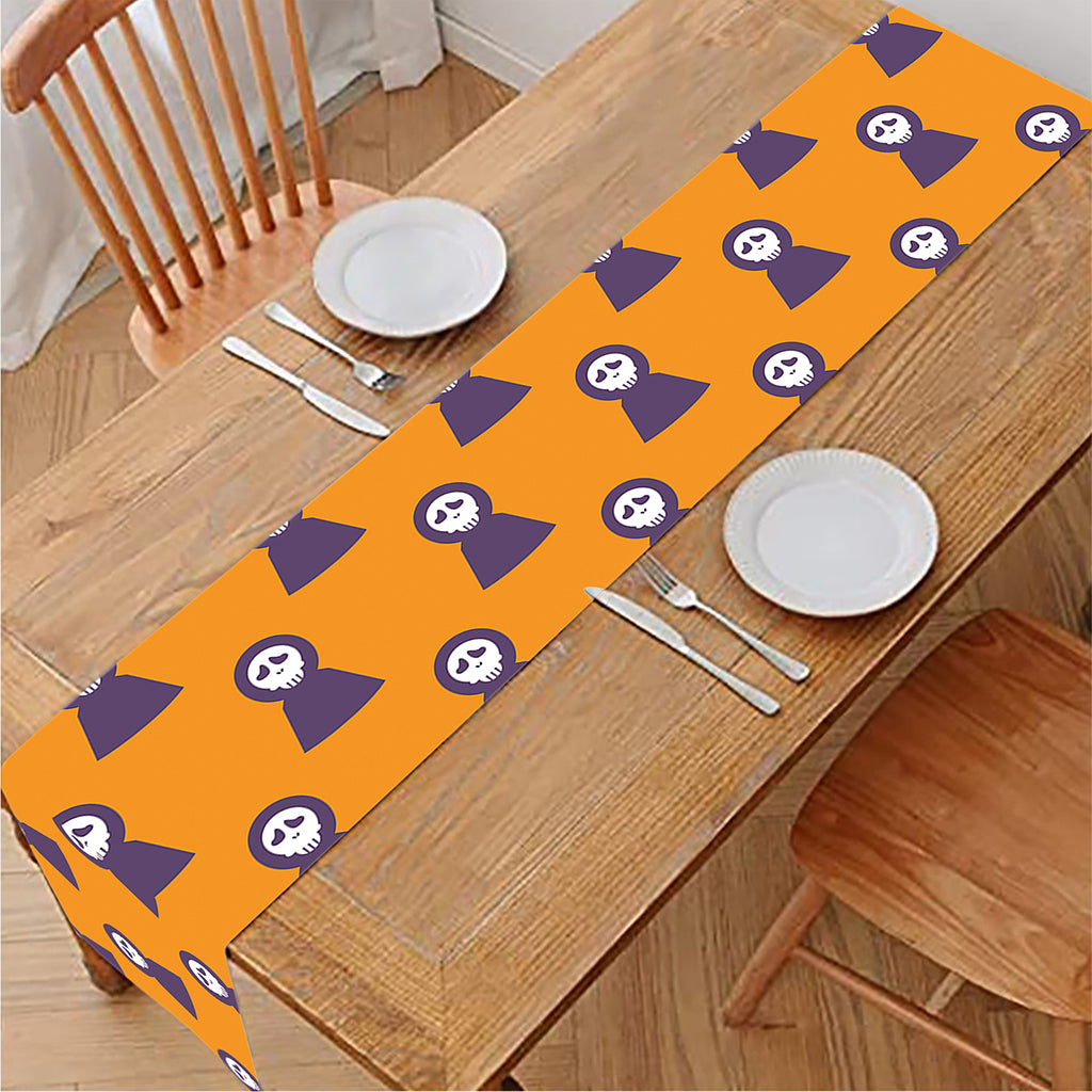 Halloween Grim Reaper Pattern Print Table Runner
