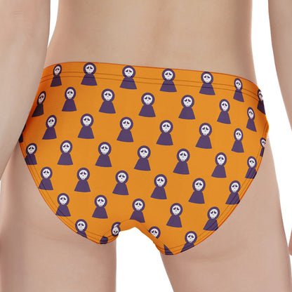 Halloween Grim Reaper Pattern Print Women's Panties