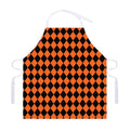 Halloween Harlequin Pattern Print Adjustable Apron