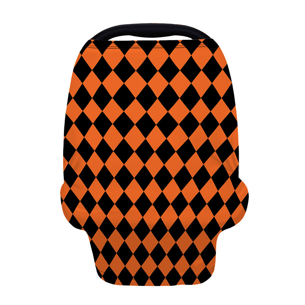 Halloween Harlequin Pattern Print Baby Seat Cover