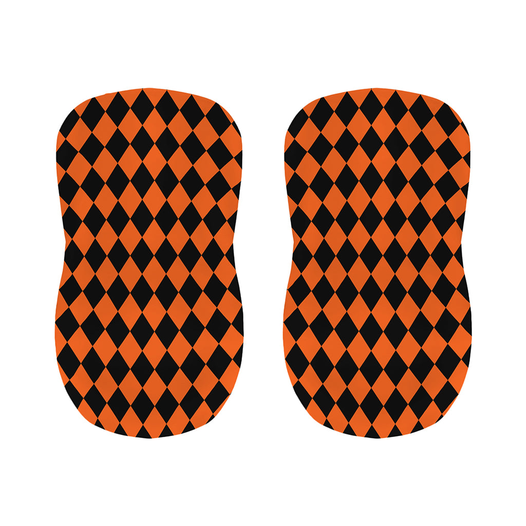 Halloween Harlequin Pattern Print Bar Stool Covers