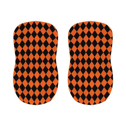 Halloween Harlequin Pattern Print Bar Stool Covers