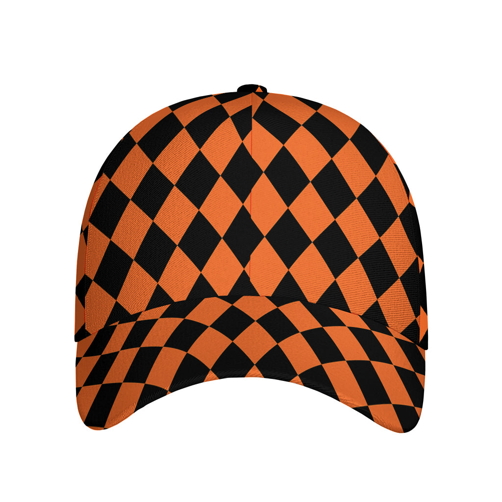 Halloween Harlequin Pattern Print Baseball Cap