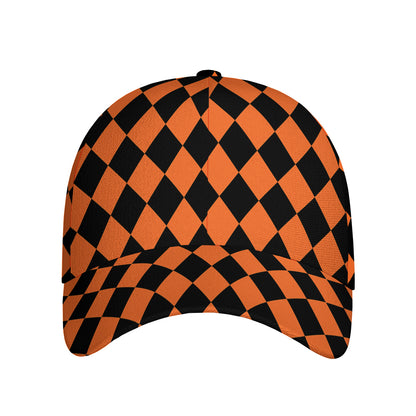 Halloween Harlequin Pattern Print Baseball Cap