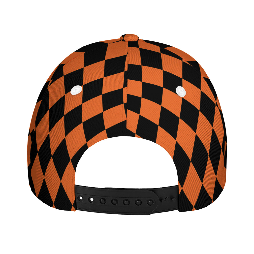 Halloween Harlequin Pattern Print Baseball Cap