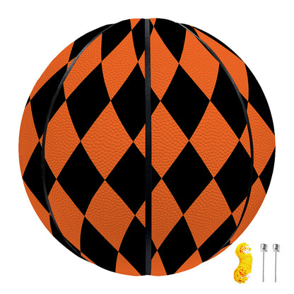 Halloween Harlequin Pattern Print Basketball