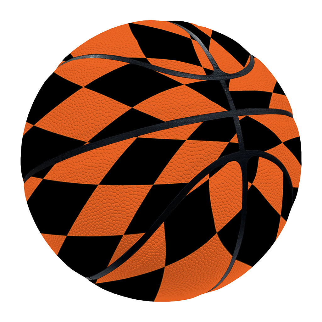Halloween Harlequin Pattern Print Basketball