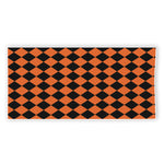 Halloween Harlequin Pattern Print Beach Towel