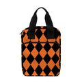 Halloween Harlequin Pattern Print Bible Tote Bag