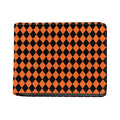 Halloween Harlequin Pattern Print Bifold Wallet