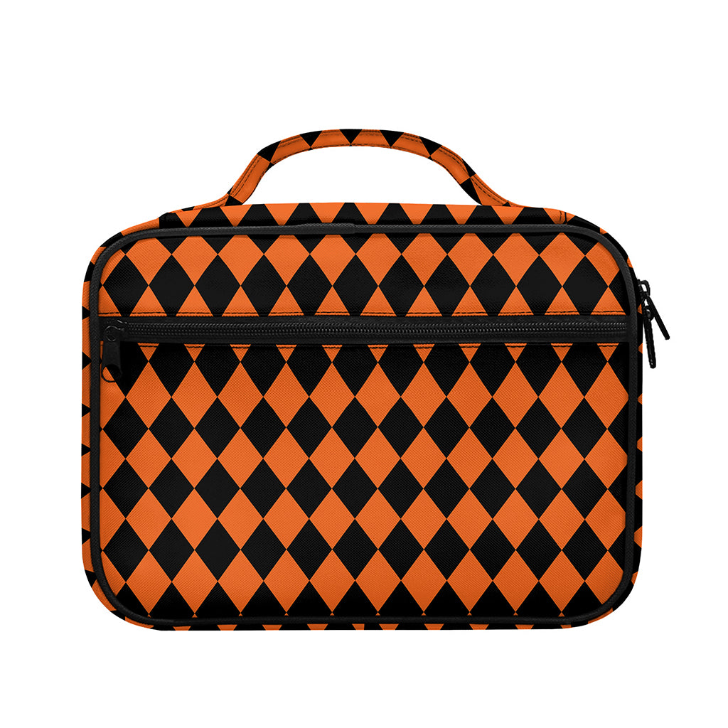 Halloween Harlequin Pattern Print Briefcase Bible Bag