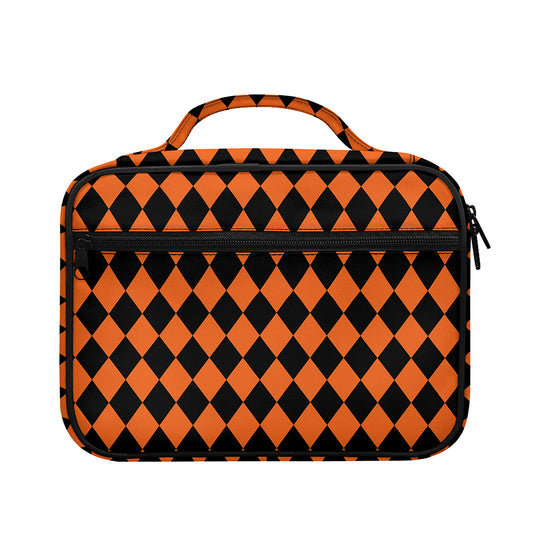 Halloween Harlequin Pattern Print Briefcase Bible Bag