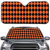 Halloween Harlequin Pattern Print Car Windshield Sun Shade