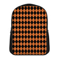 Halloween Harlequin Pattern Print Casual Backpack