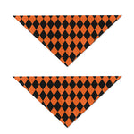 Halloween Harlequin Pattern Print Dog Bandana