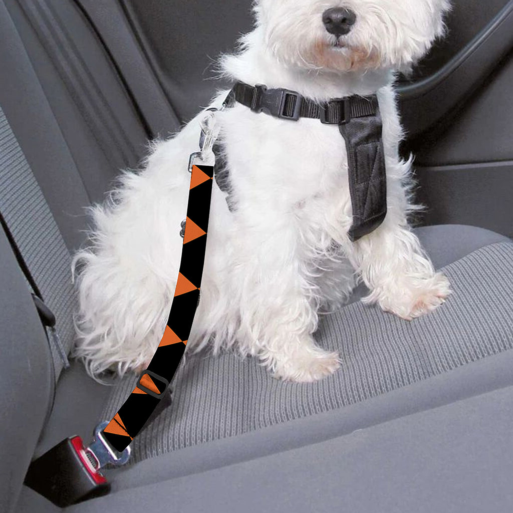 Halloween Harlequin Pattern Print Dog Seat Belt