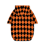 Halloween Harlequin Pattern Print Dog Zip Up Hoodie