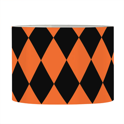 Halloween Harlequin Pattern Print Drum Lamp Shade