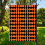 Halloween Harlequin Pattern Print Garden Flag