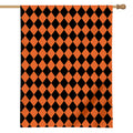 Halloween Harlequin Pattern Print House Flag