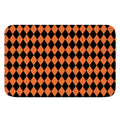 Halloween Harlequin Pattern Print Indoor Door Mat