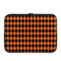 Halloween Harlequin Pattern Print Laptop Sleeve