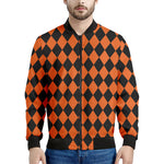 Halloween Harlequin Pattern Print Men's Bomber Jacket