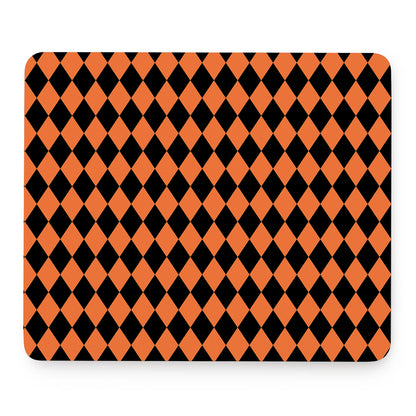 Halloween Harlequin Pattern Print Mouse Pad