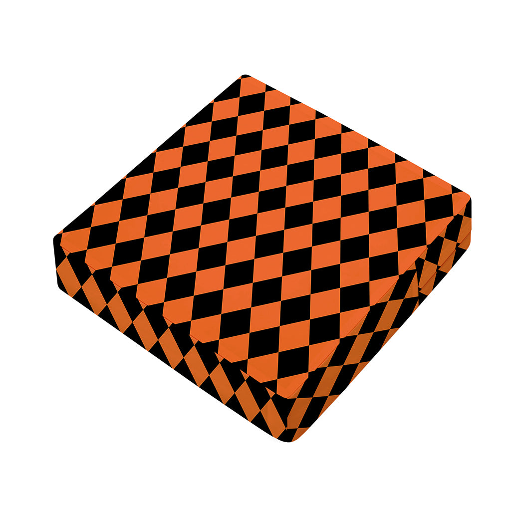 Halloween Harlequin Pattern Print Outdoor Seat Cushion Cover