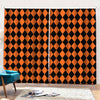 Halloween Harlequin Pattern Print Pencil Pleat Curtains