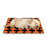 Halloween Harlequin Pattern Print Pet Cooling Mat Cover