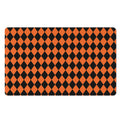 Halloween Harlequin Pattern Print Polyester Doormat