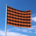 Halloween Harlequin Pattern Print Polyester Flag