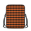 Halloween Harlequin Pattern Print Rectangular Crossbody Bag