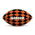 Halloween Harlequin Pattern Print Rugby Ball