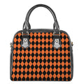 Halloween Harlequin Pattern Print Shoulder Handbag