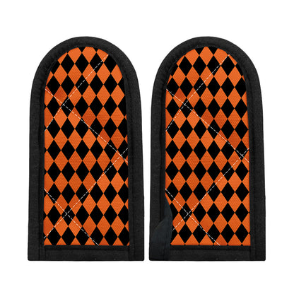 Halloween Harlequin Pattern Print Skillet Handle Cover