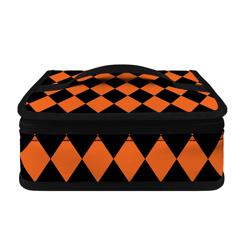 Halloween Harlequin Pattern Print Small Lunch Bag