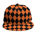 Halloween Harlequin Pattern Print Snapback Cap