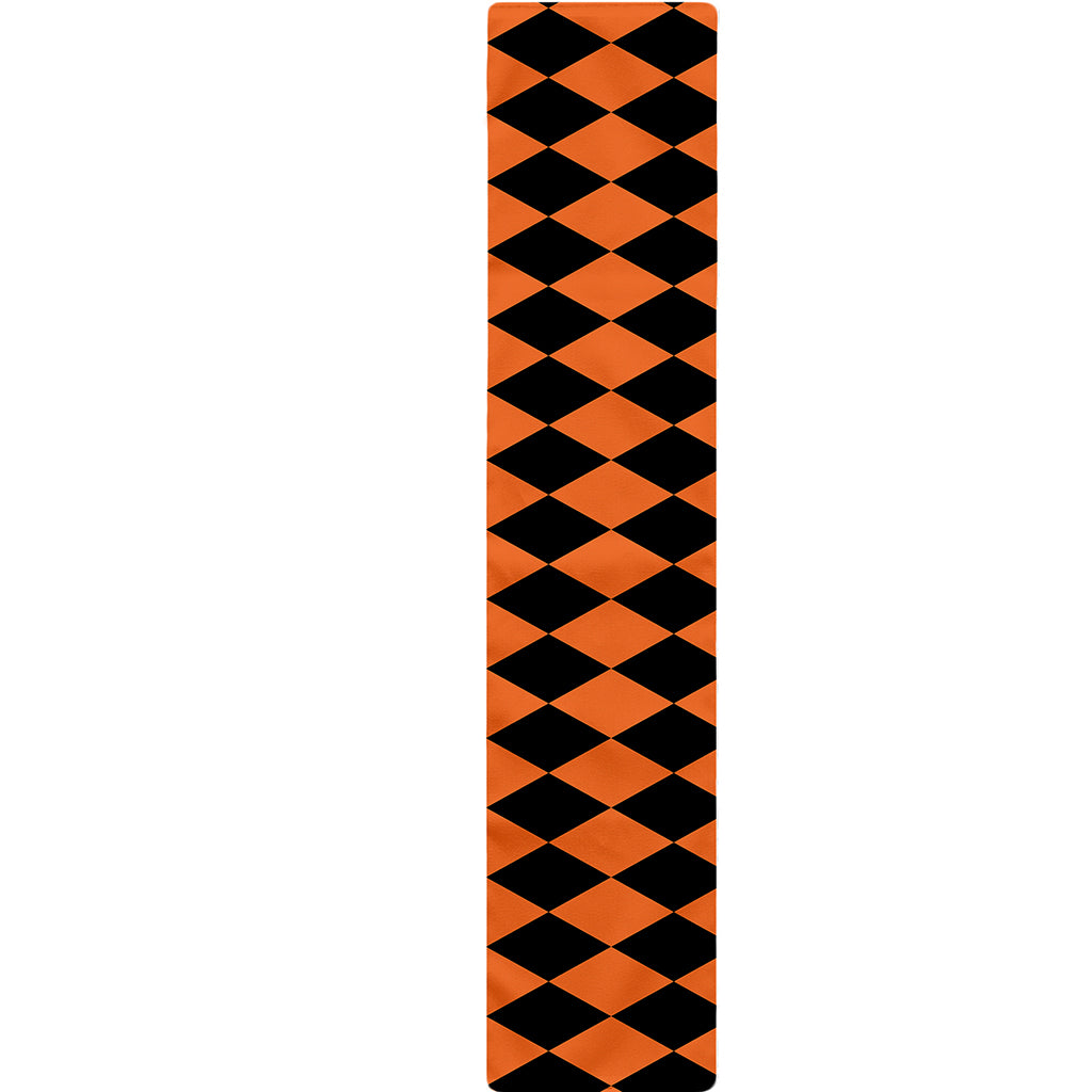 Halloween Harlequin Pattern Print Table Runner