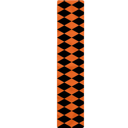 Halloween Harlequin Pattern Print Table Runner