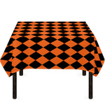 Halloween Harlequin Pattern Print Tablecloth