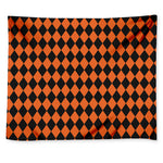 Halloween Harlequin Pattern Print Tapestry